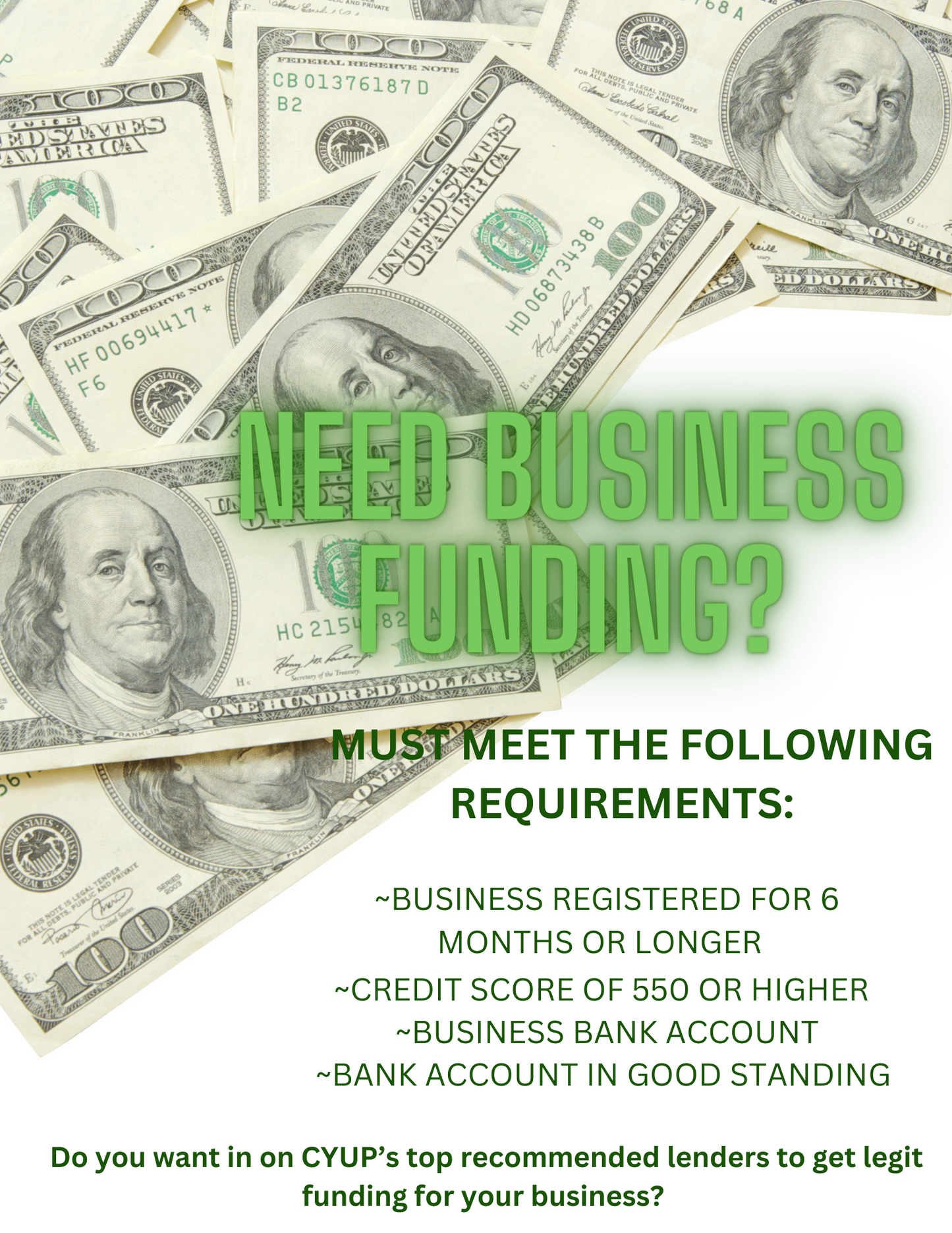BUSINESS FUNDING LENDERS